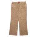 CHAPS Womens Corduroy Trousers Beige Regular Bootcut W32 L29
