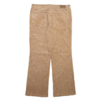 CHAPS Womens Corduroy Trousers Beige Regular Bootcut W32 L29