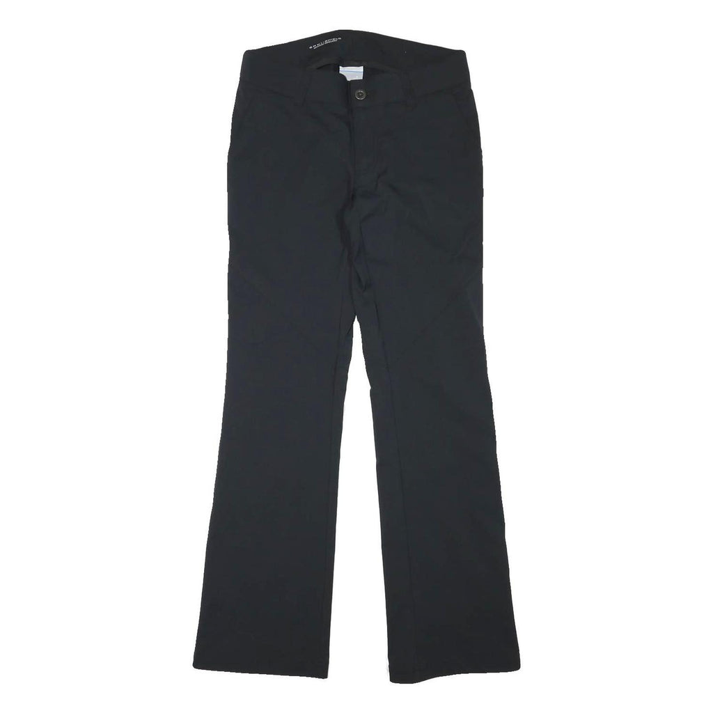 COLUMBIA Womens Polyester Blend Black Regular Straight Trousers W30 L31 Outdoor