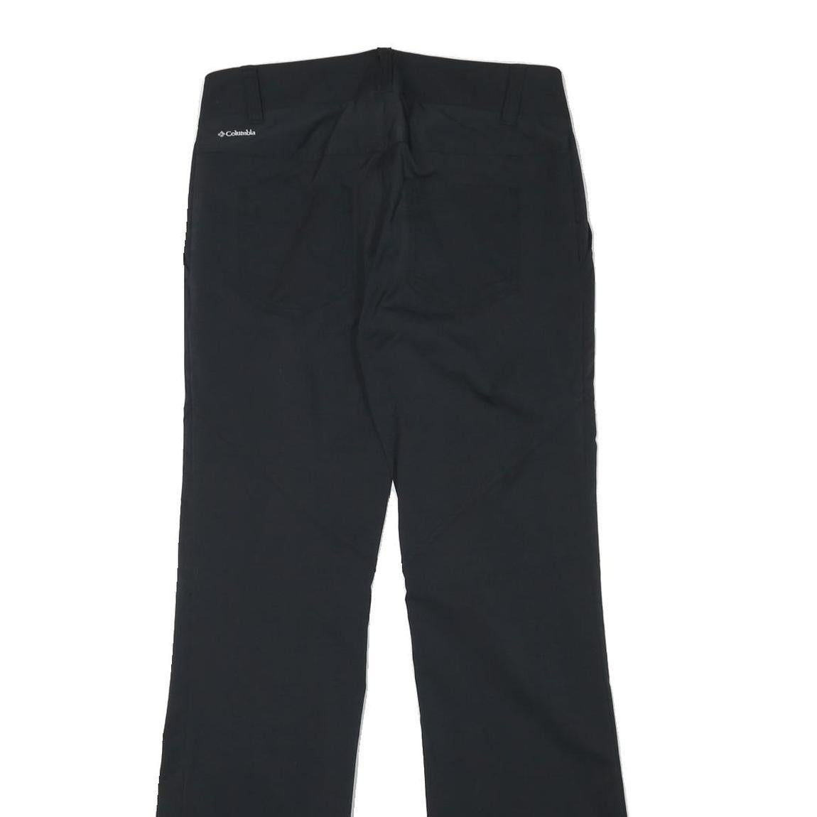 COLUMBIA Womens Polyester Blend Black Regular Straight Trousers W30 L31 Outdoor