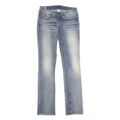 TRUE RELIGION Womens Jeans Blue Relaxed Straight Denim Medium W26 L34 Stylish