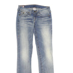 TRUE RELIGION Womens Jeans Blue Relaxed Straight Denim Medium W26 L34 Stylish