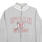 NCAA Mens Grey Utah Utes Cotton Zip Jacket L Jersey Sport Casual College Apparel