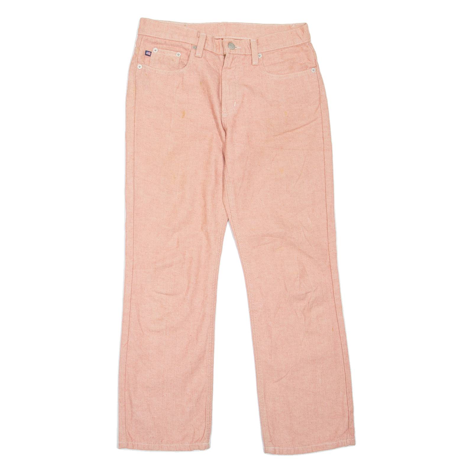 RALPH LAUREN POLO JEANS COMPANY Womens Jeans Pink Regular Straight W29 L28
