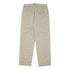 TOMMY HILFIGER Mens Cotton Blend Beige Regular Fit Straight Leg Trousers W34 L32