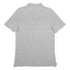 NIKE Mens Grey Short Sleeve Plain Polo Shirt M Cotton Sports Casual