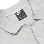 NIKE Mens Grey Short Sleeve Plain Polo Shirt M Cotton Sports Casual