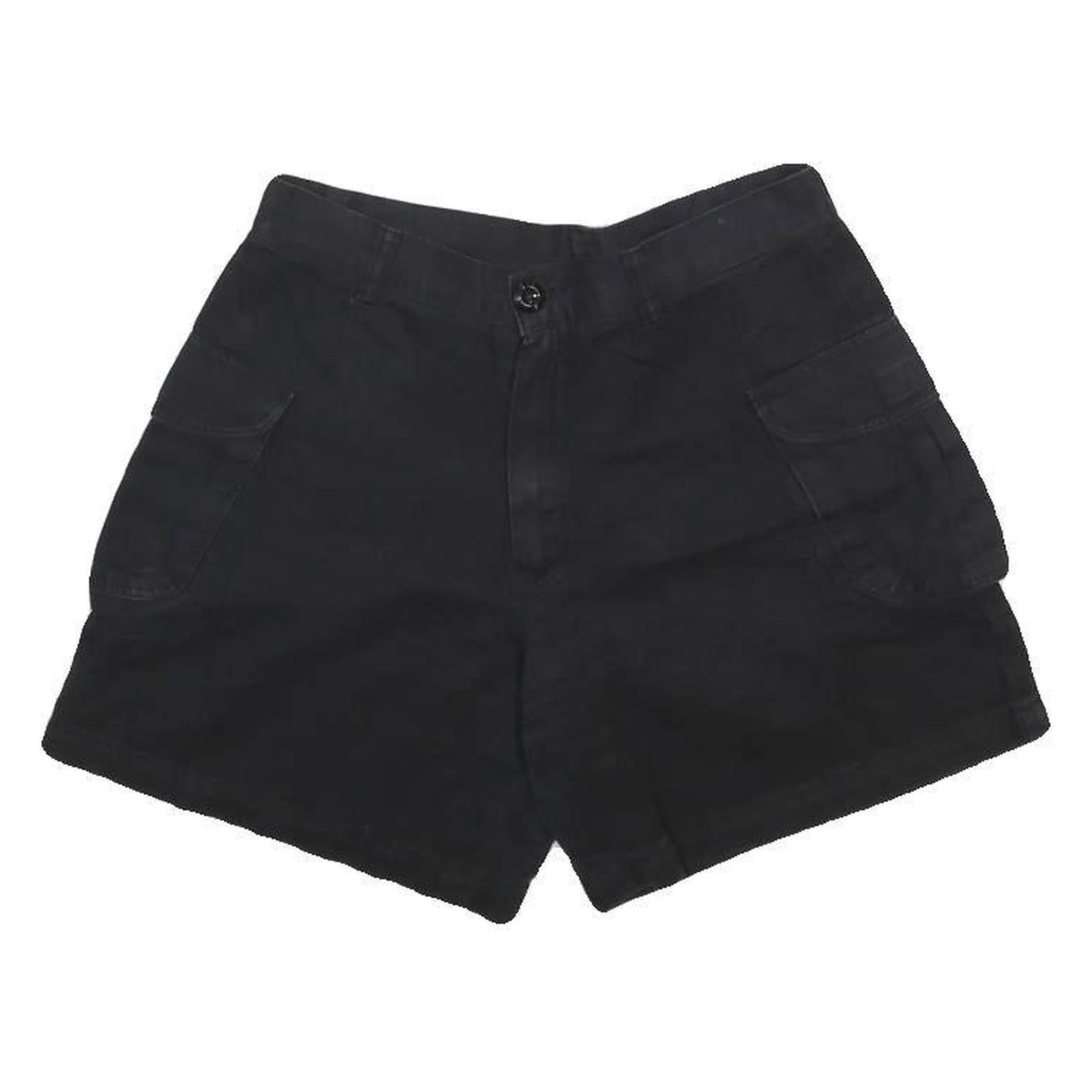 CAMEL Womens Black Casual Shorts L W26 Cotton Blend Cargo Style