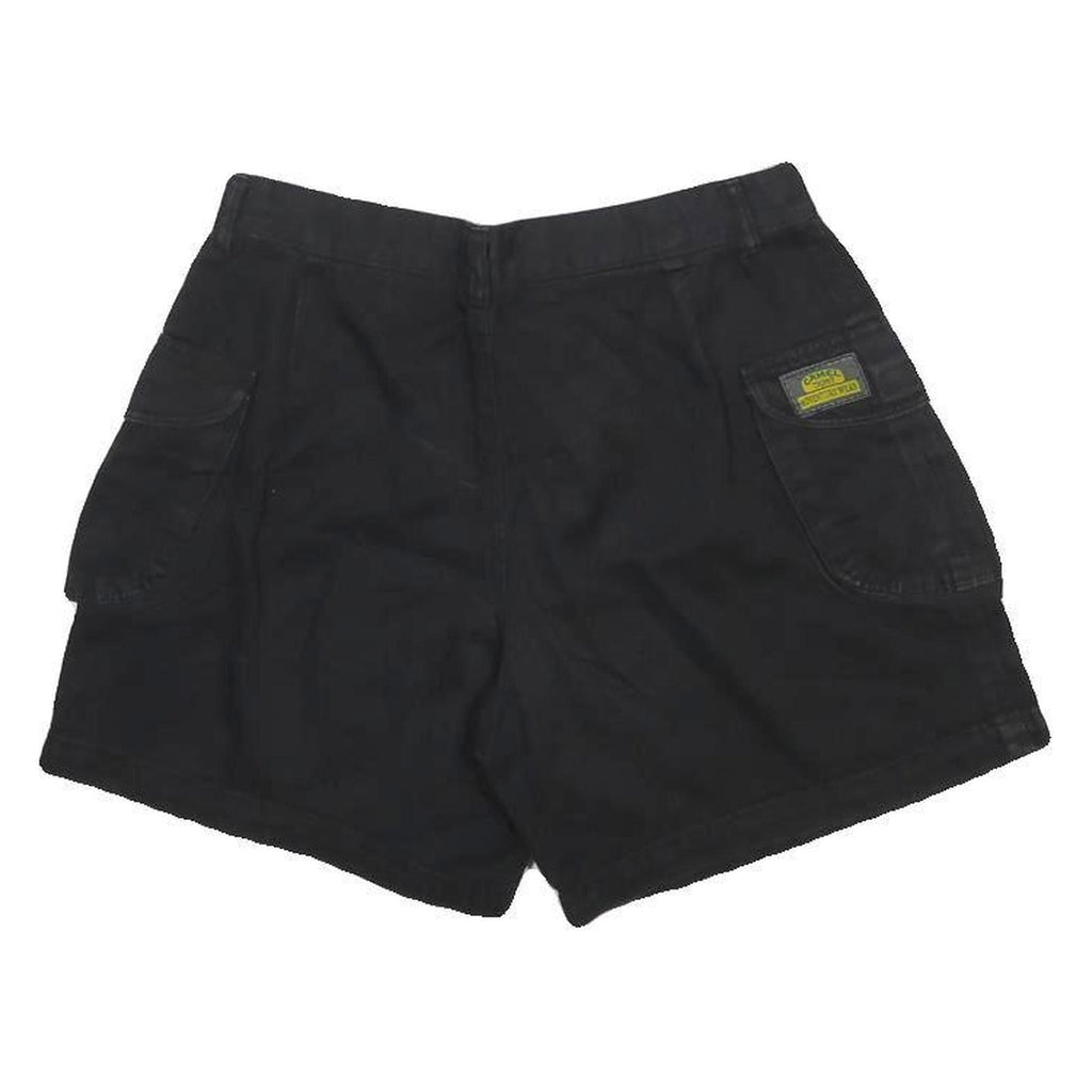 CAMEL Womens Black Casual Shorts L W26 Cotton Blend Cargo Style