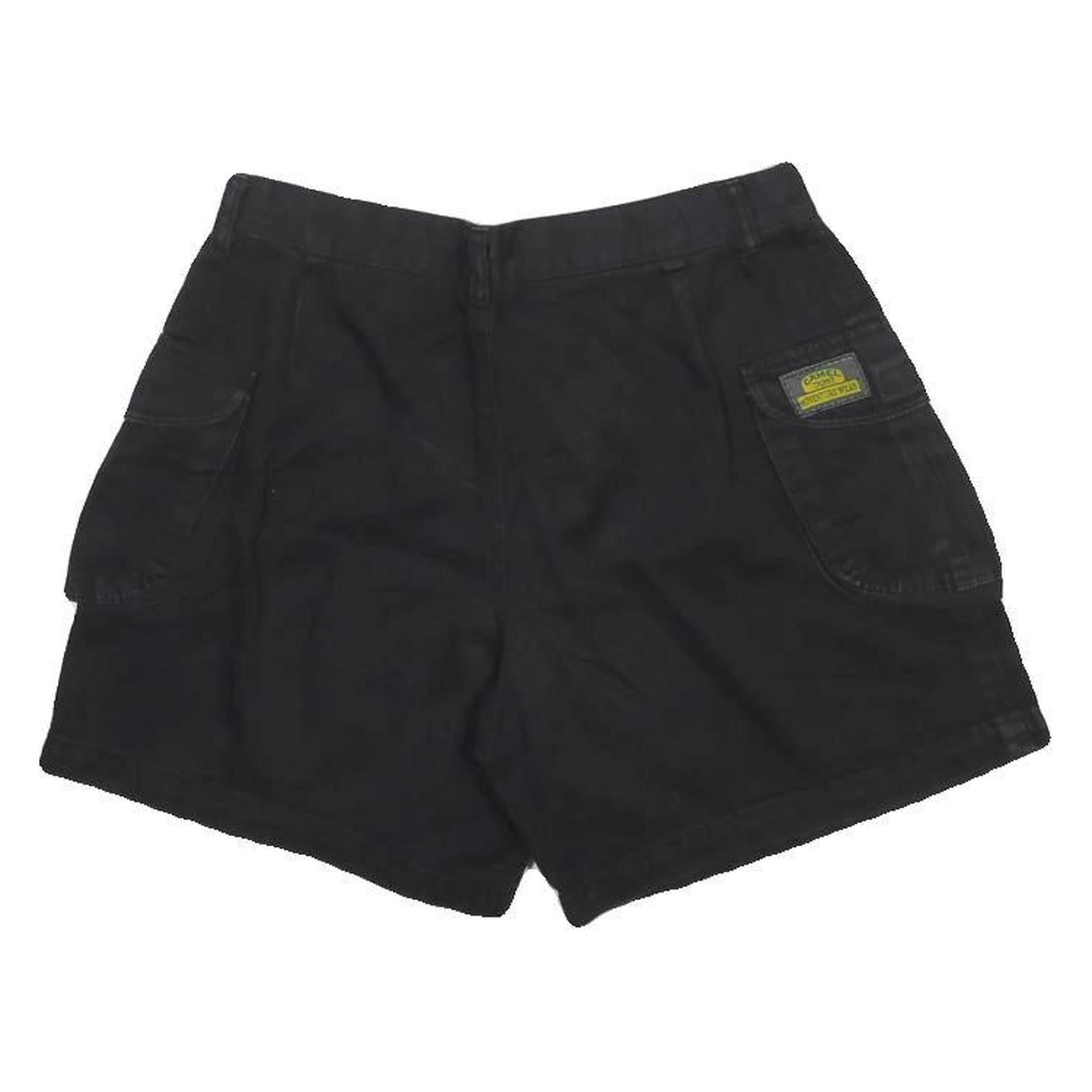 CAMEL Womens Black Casual Shorts L W26 Cotton Blend Cargo Style