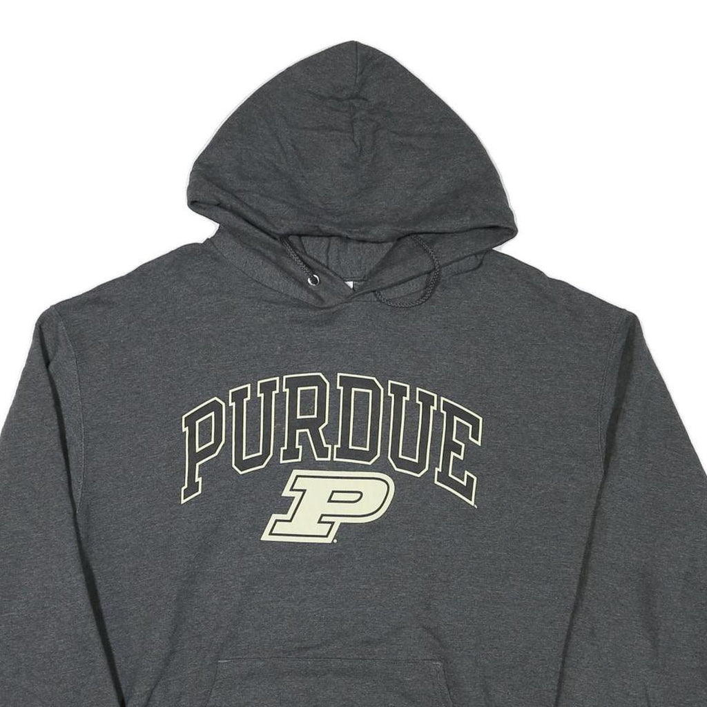 CHAMPION Mens Grey Purdue Pullover Hoodie XL Cotton Blend Casual