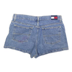 TOMMY HILFIGER Womens Denim Blue Cotton Blend Casual Shorts M W32 Classic Fit