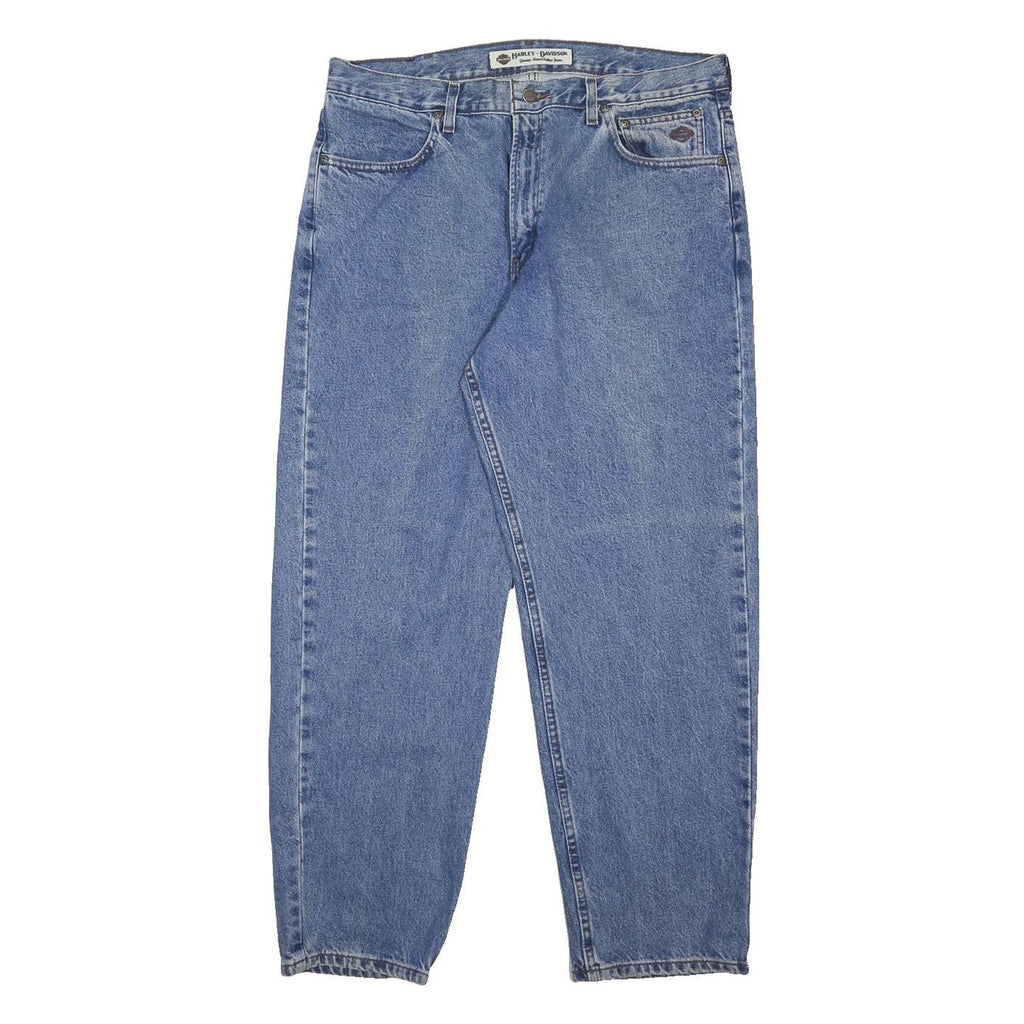 HARLEY DAVIDSON Mens Jeans Blue Regular Straight Denim Medium W36 L30 Classic