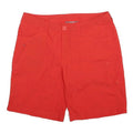 THE NORTH FACE Womens Red Casual Cotton Blend Shorts L W34 Outdoor Summer