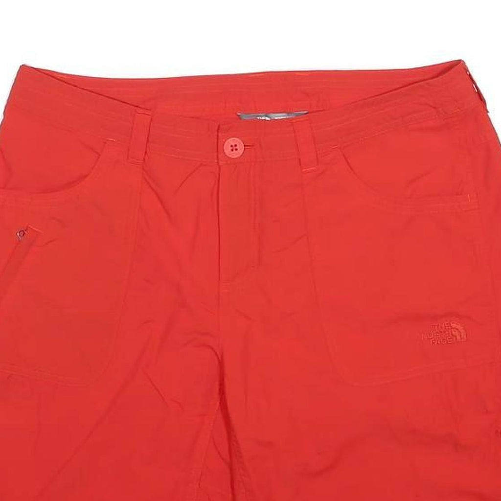 THE NORTH FACE Womens Red Casual Cotton Blend Shorts L W34 Outdoor Summer