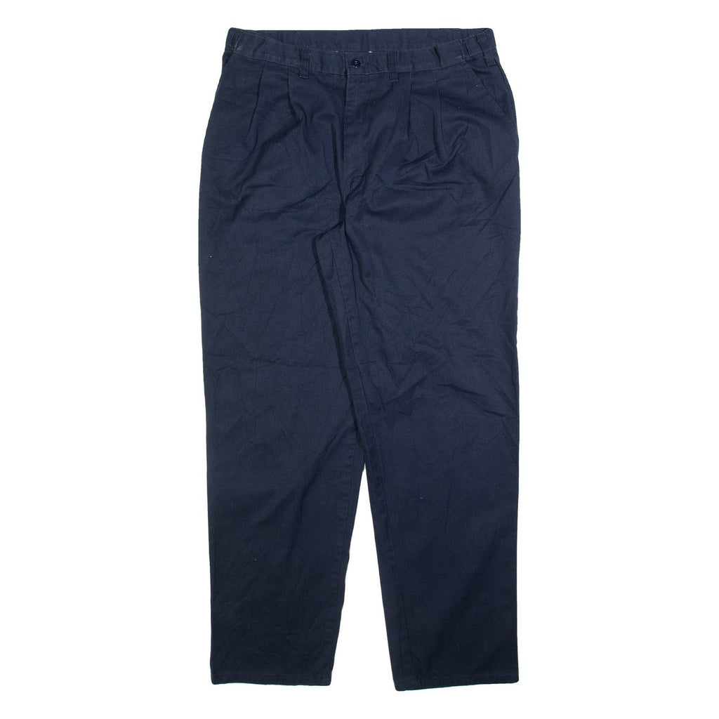 DICKIES Womens Trousers Blue Relaxed Tapered W36 L32