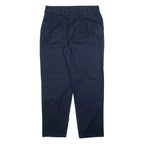 DICKIES Womens Trousers Blue Relaxed Tapered W36 L32