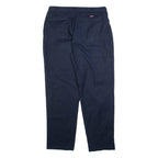 DICKIES Womens Trousers Blue Relaxed Tapered W36 L32
