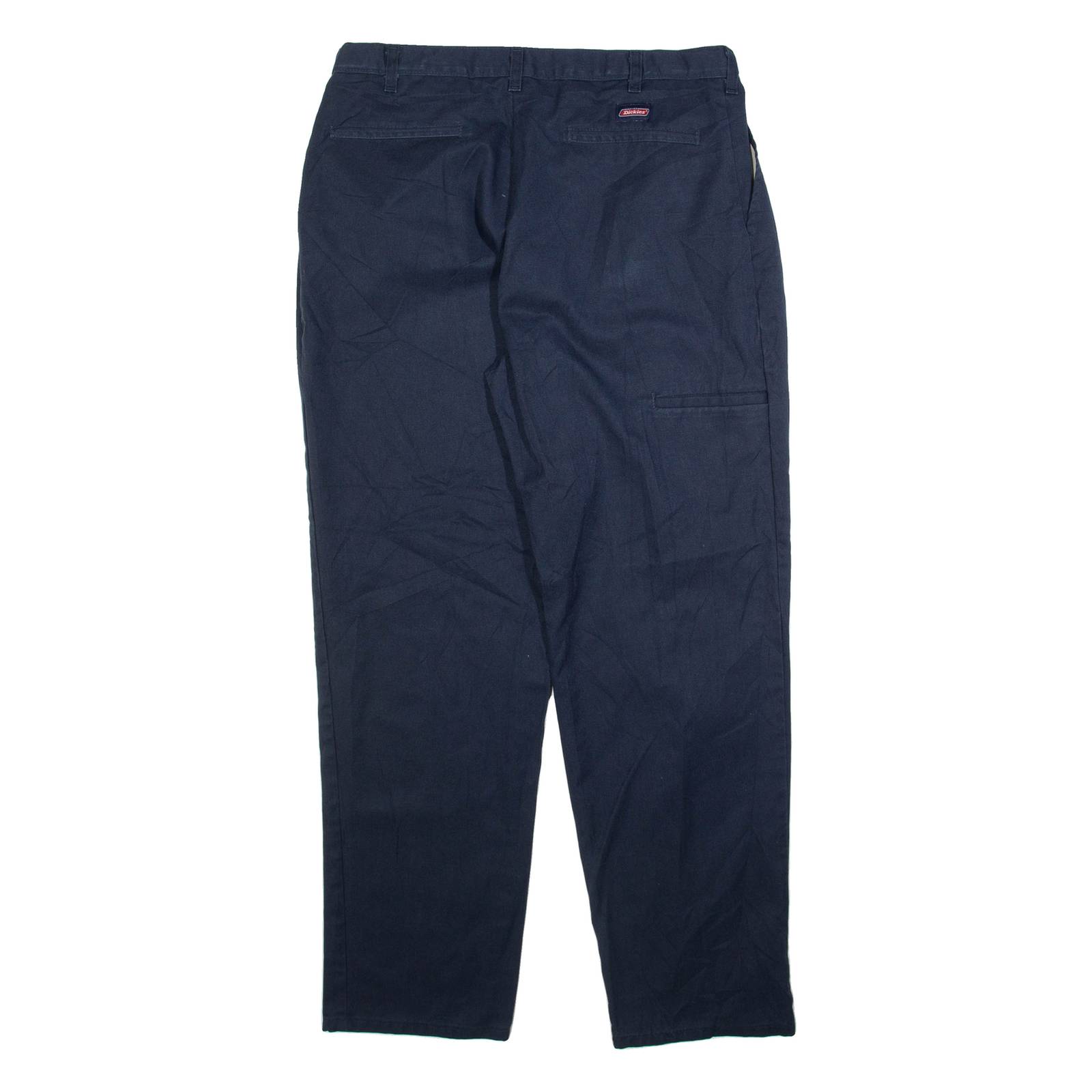 DICKIES Womens Trousers Blue Relaxed Tapered W36 L32