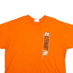 WINNER'S CIRCLE Mens Orange Stewart Graphic T-Shirt 2XL Short Sleeve Crew Neck