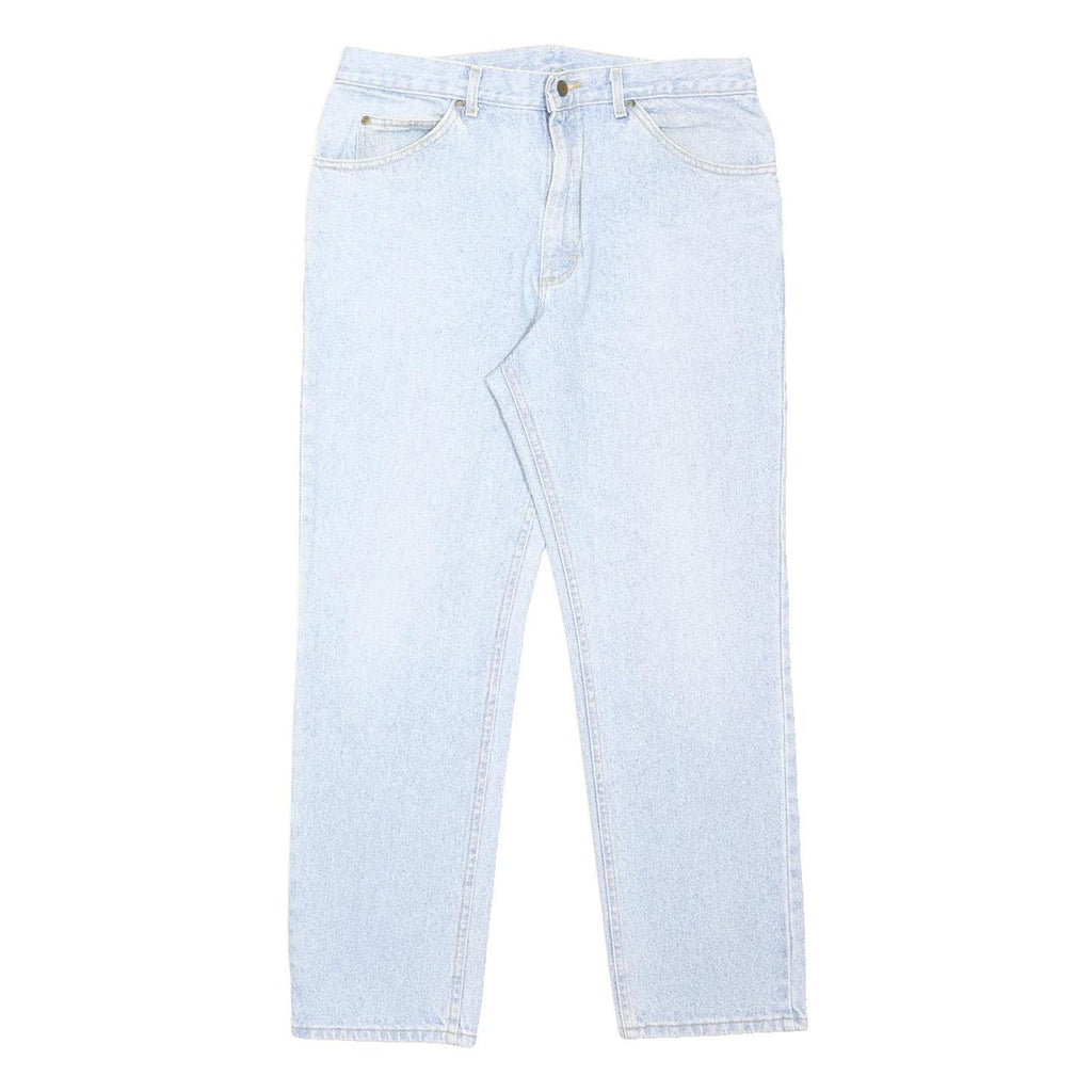 LEE Mens Light Blue Relaxed Straight Denim Medium Wash Jeans W36 L30 Comfortable
