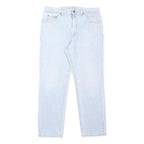LEE Mens Light Blue Relaxed Straight Denim Medium Wash Jeans W36 L30 Comfortable