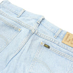 LEE Mens Light Blue Relaxed Straight Denim Medium Wash Jeans W36 L30 Comfortable