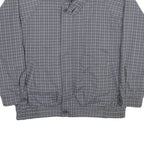 YES SIR Mens Grey Check Reversible Jacket XL Polyester Blend Zip Casual