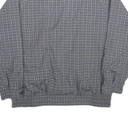 YES SIR Mens Grey Check Reversible Jacket XL Polyester Blend Zip Casual