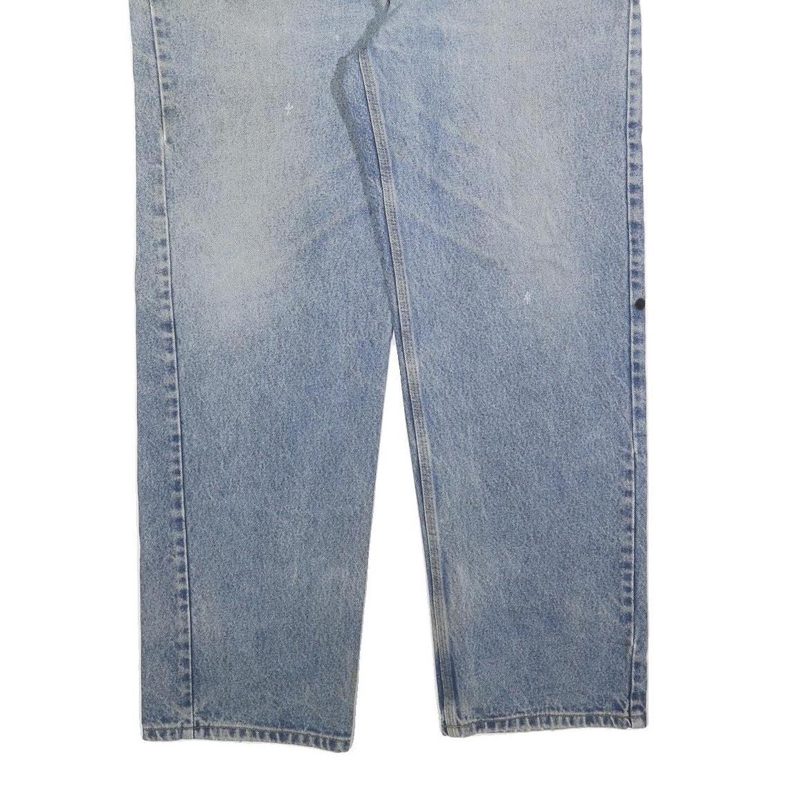 CARHARTT Mens Relaxed Light Blue Denim Jeans W40 L32 Classic Cotton Blend Zip