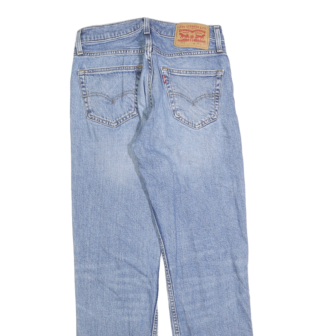 LEVI'S 511 Slim Mens Jeans Blue Slim Straight Denim Medium W29 L32 Zip