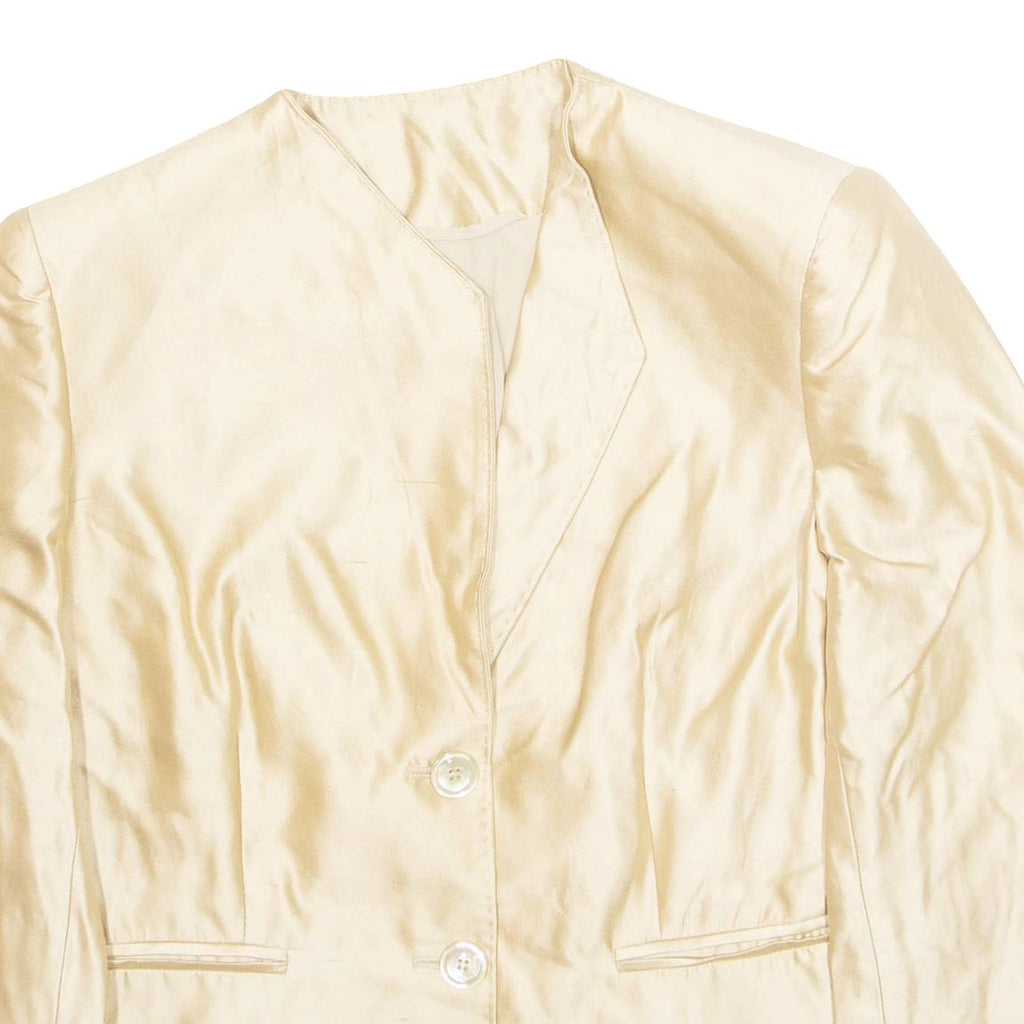 Womens Blazer Jacket Gold S