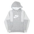 NIKE Mens Grey & Light Grey Air Pullover Hoodie S Comfortable Cotton Blend