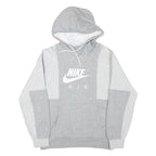 NIKE Mens Grey & Light Grey Air Pullover Hoodie S Comfortable Cotton Blend