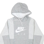 NIKE Mens Grey & Light Grey Air Pullover Hoodie S Comfortable Cotton Blend