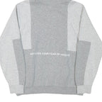 NIKE Mens Grey & Light Grey Air Pullover Hoodie S Comfortable Cotton Blend