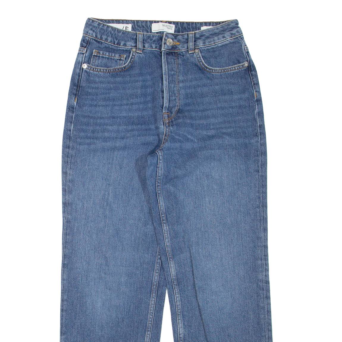 SELECTED FEMME Womens Jeans Blue Regular Straight W26 L27
