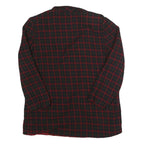 J'ENVIE SPORT Womens Red & Black Check Wool Jacket UK 14 Button Closure Classic