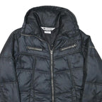 COLUMBIA Womens Black Jacket XS Polyester Blend Quilted Zip Outdoor Warm