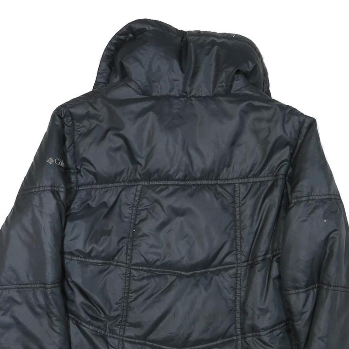 COLUMBIA Womens Black Jacket XS Polyester Blend Quilted Zip Outdoor Warm