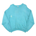 MANOR Womens Blue Crew Neck S Casual Polyester Blend Sweatshirt Pullover