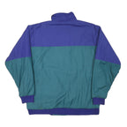 PULLMAN Mens Blue & Green Zip Jacket S Polyester Blend Colourblock Casual