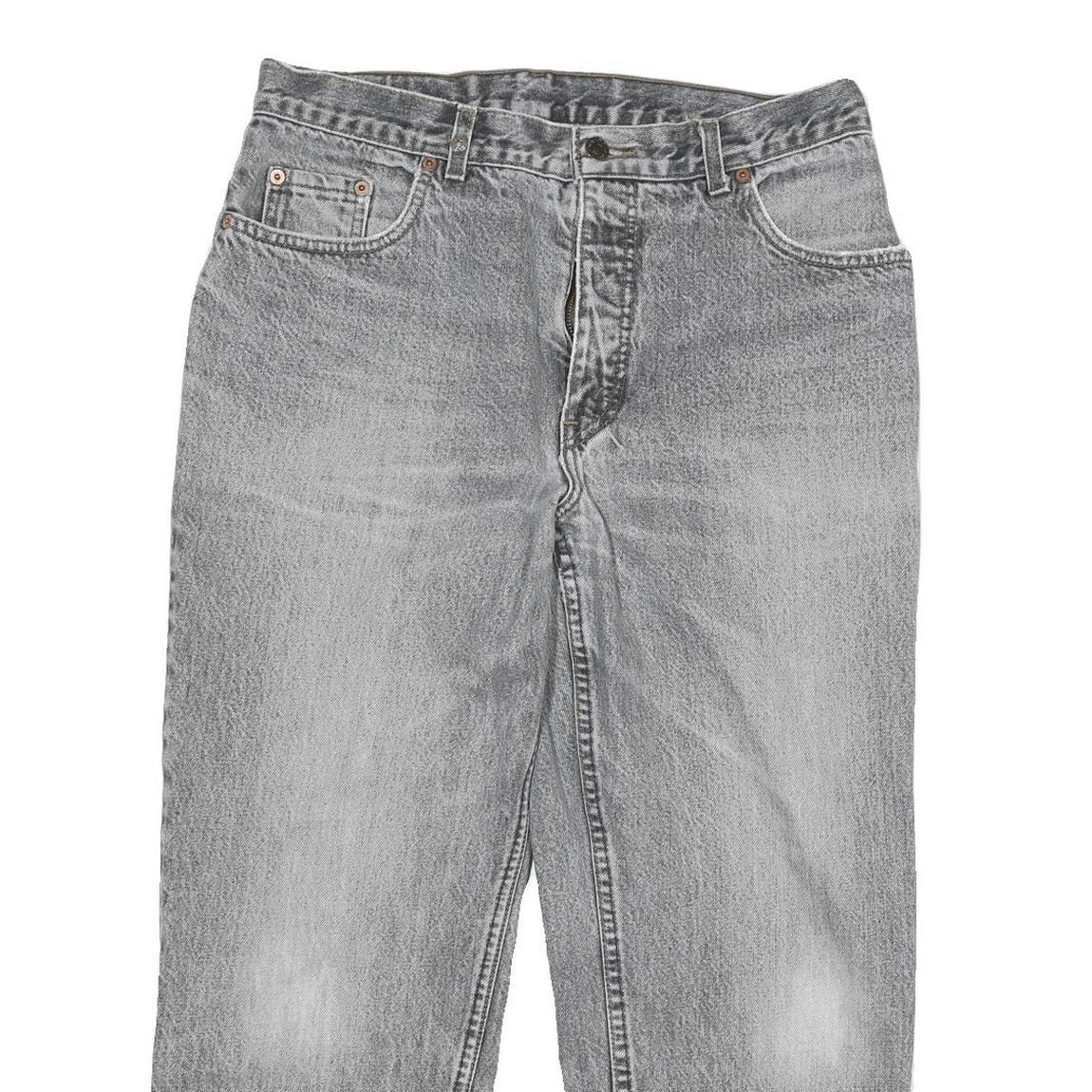 LEVI'S Womens Grey Relaxed Straight Denim Medium W30 L24 Casual Zip Jeans