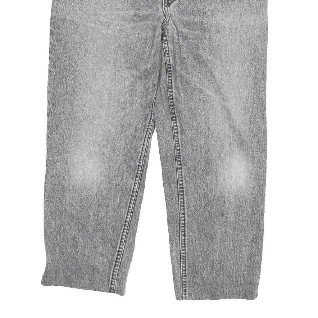 LEVI'S Womens Grey Relaxed Straight Denim Medium W30 L24 Casual Zip Jeans