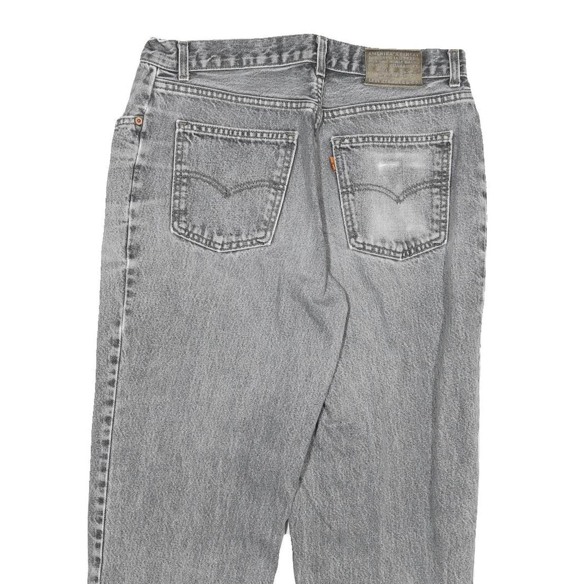 LEVI'S Womens Grey Relaxed Straight Denim Medium W30 L24 Casual Zip Jeans