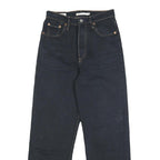 LEVI'S Womens Relaxed Blue Denim Raw Button W26 L27 Classic Fit Jeans