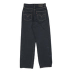 LEVI'S Womens Relaxed Blue Denim Raw Button W26 L27 Classic Fit Jeans