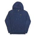 UNDER ARMOUR Mens Navy Blue Hoodie S Cotton Blend Casual Pullover Sweatshirt