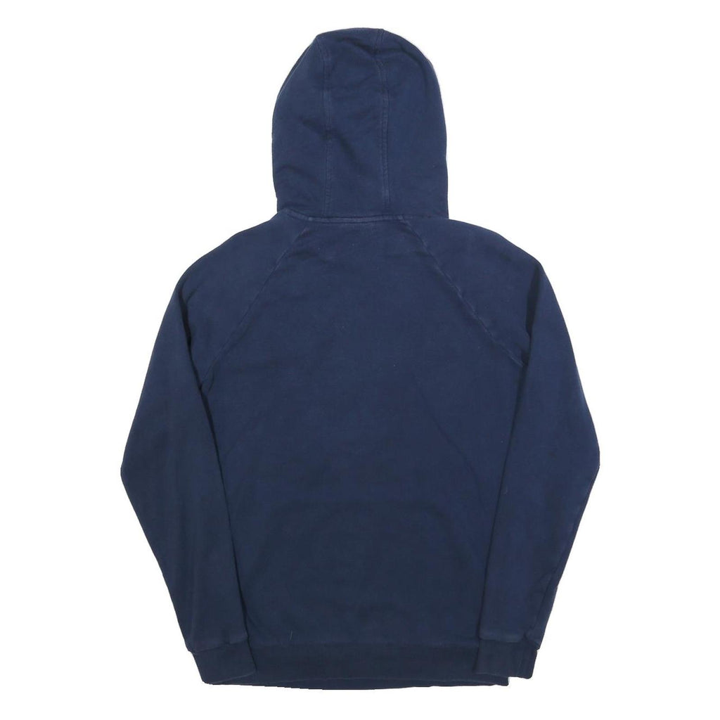 UNDER ARMOUR Mens Navy Blue Hoodie S Cotton Blend Casual Pullover Sweatshirt