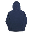UNDER ARMOUR Mens Navy Blue Hoodie S Cotton Blend Casual Pullover Sweatshirt